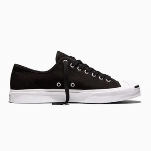 BRAND NEW Converse Jack Purcell Black and White Sneakers - Picture 2 of 7